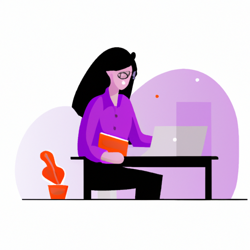 flat art illustration of a content marketer